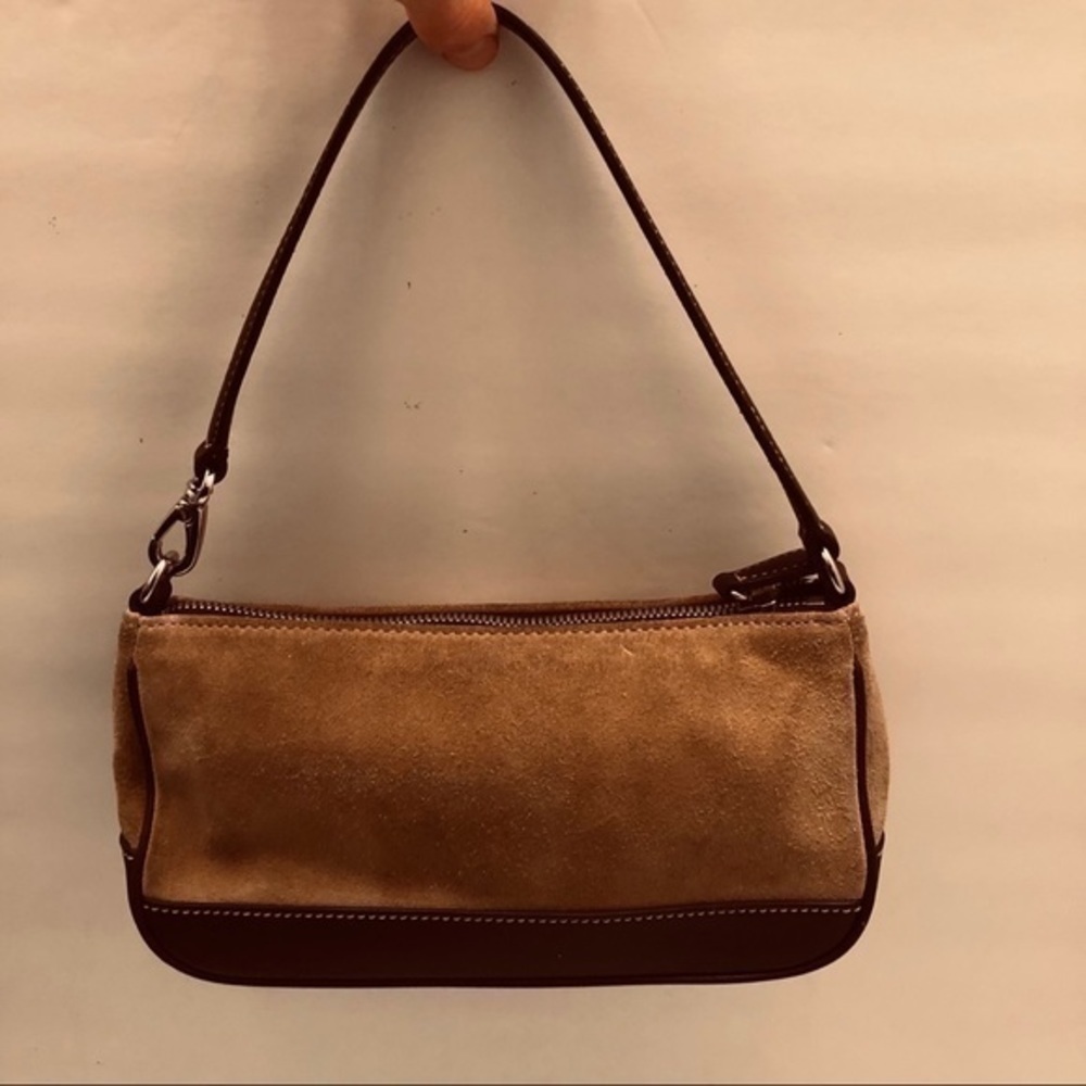 Coach Demi mini bag tan suede brown leather - Picture 12 of 12